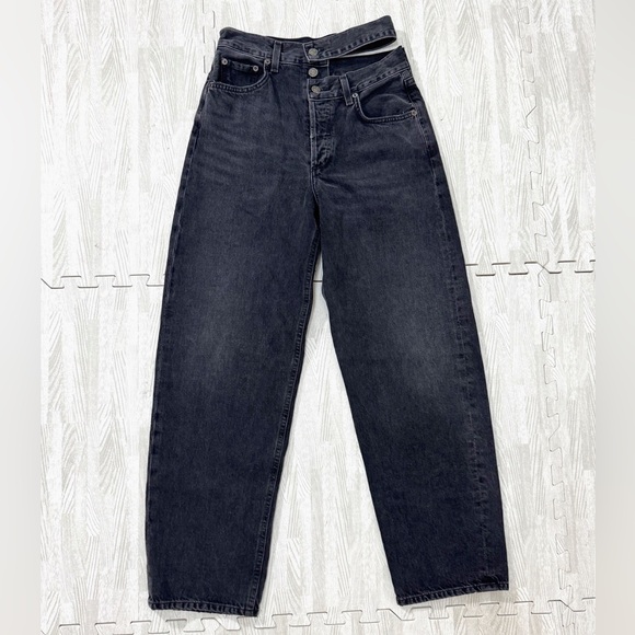AGOLDE Broken Waistband Straight Leg Jeans - Picture 3 of 10